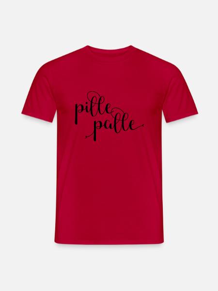 pille palle - Männer T-Shirt - Rot