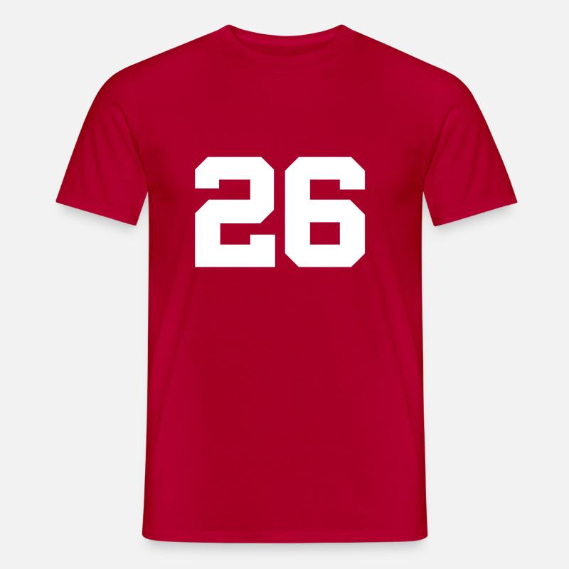 26 - Männer T-Shirt - Rot