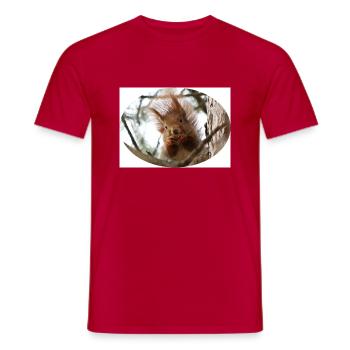 Eichhörnchen, Isibat - Männer T-Shirt - Rot - Vorne - AI Model Male 178 dark (178cm)