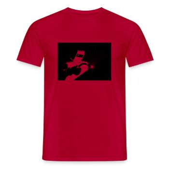 Schweisser bei der Arbeit - Männer T-Shirt - Rot - Vorne - AI Model Male 178 dark (178cm)