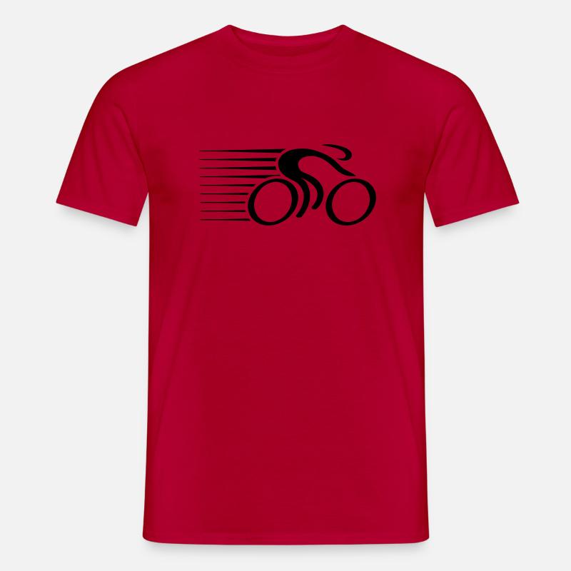 Fast Bicycle Race - Männer T-Shirt - Rot
