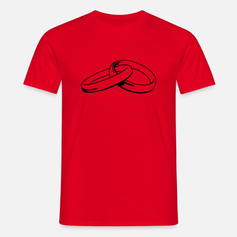 eheringe_01 - Männer T-Shirt - Rot