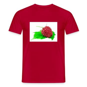 Framboise. Framboise - T-shirt homme - rouge - Devant - AI Model Male 178 dark (178cm)