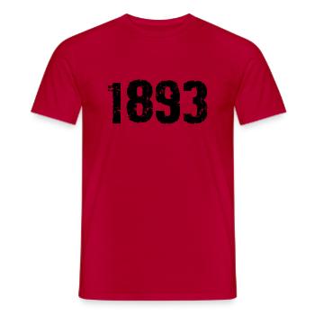 1893 - Männer T-Shirt - Rot - Vorne - AI Model Male 178 dark (178cm)