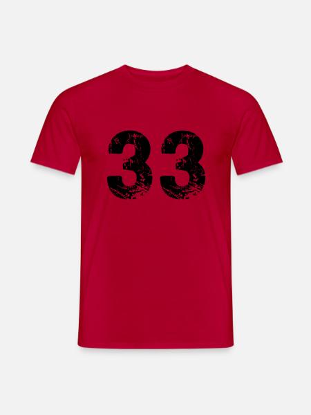 33 - Men's T-Shirt - red