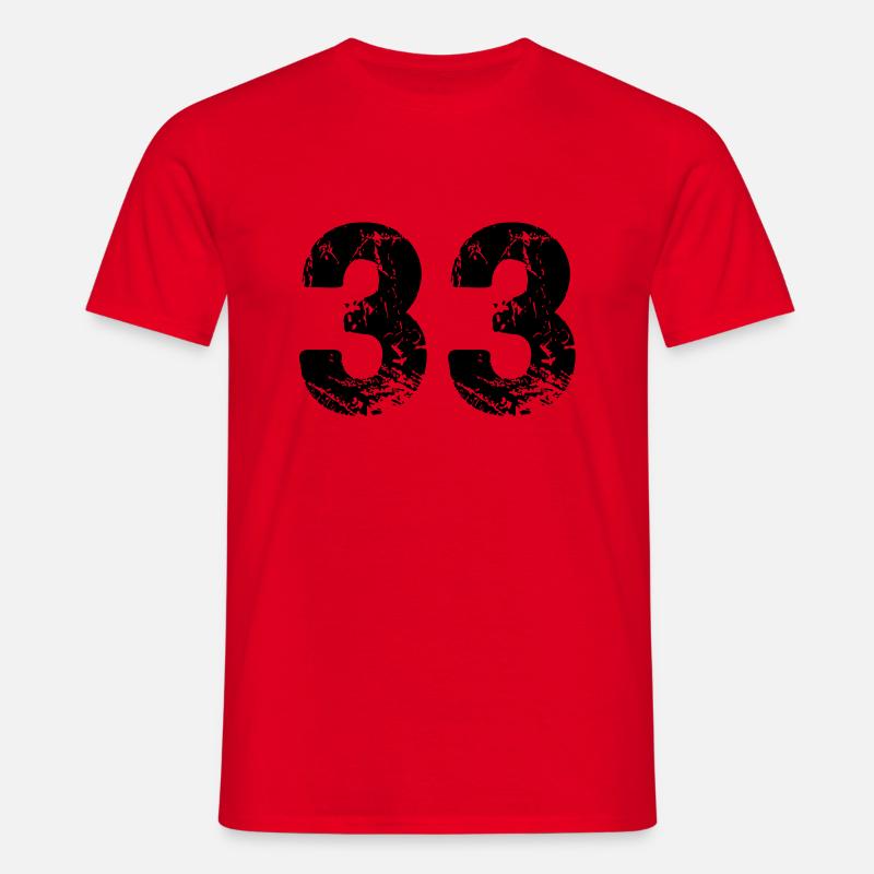 33 - Männer T-Shirt - Rot