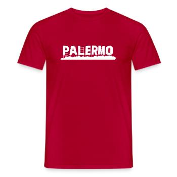 Palermo - Men's T-Shirt - red - Front - AI Model Male 178 dark (178cm)