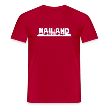 Mailand - Männer T-Shirt - Rot - Vorne - AI Model Male 178 dark (178cm)