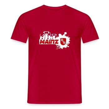 Mainz Fußball Fan - Männer T-Shirt - Rot - Vorne - AI Model Male 178 dark (178cm)