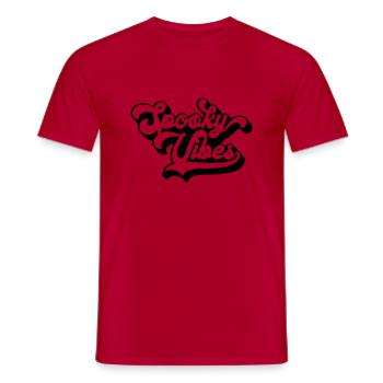 Spooky vibes - T-shirt homme - rouge - Devant - AI Model Male 178 dark (178cm)