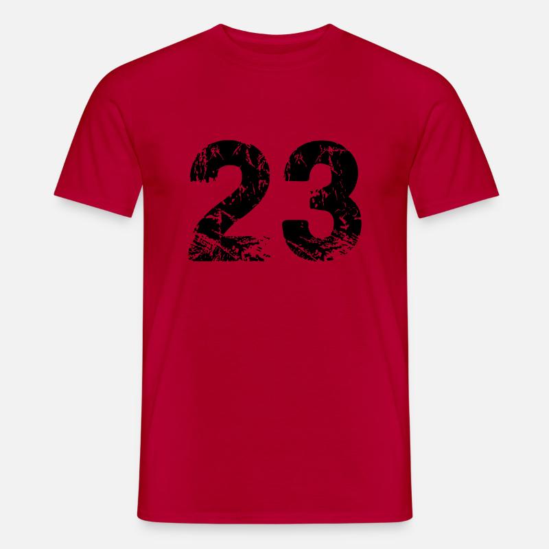 23 - Männer T-Shirt - Rot
