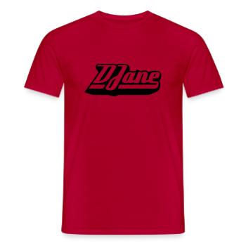 DJane - Men's T-Shirt - red - Front - AI Model Male 178 dark (178cm)