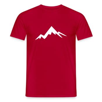 Outdoor Travel Adventure Nature - Men's T-Shirt - red - Front - AI Model Male 178 dark (178cm)
