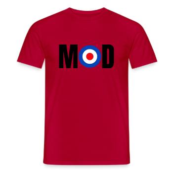 Mod - Männer T-Shirt - Rot - Vorne - AI Model Male 178 dark (178cm)