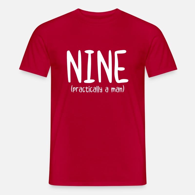 Nine Practically a Man - Men’s T-shirt - red