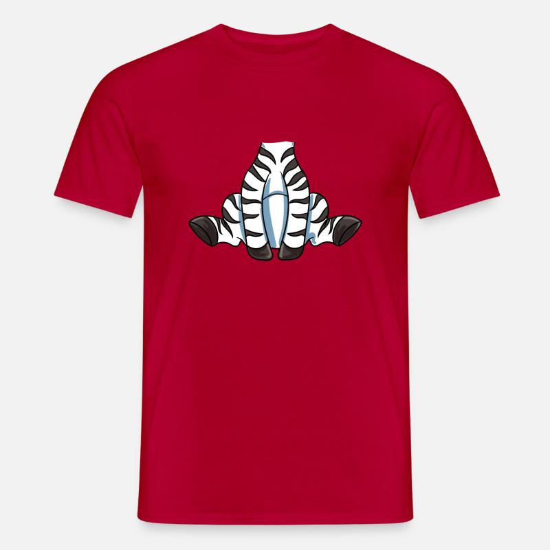 Zebra Kostüm - Männer T-Shirt - Rot