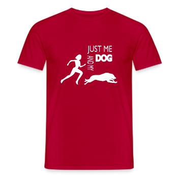 Marathon Triathlon Running Jogging Biking Cycling - Men's T-Shirt - red - Front - AI Model Male 178 dark (178cm)