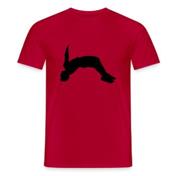 Backflip - Männer T-Shirt - Rot - Vorne - AI Model Male 178 dark (178cm)
