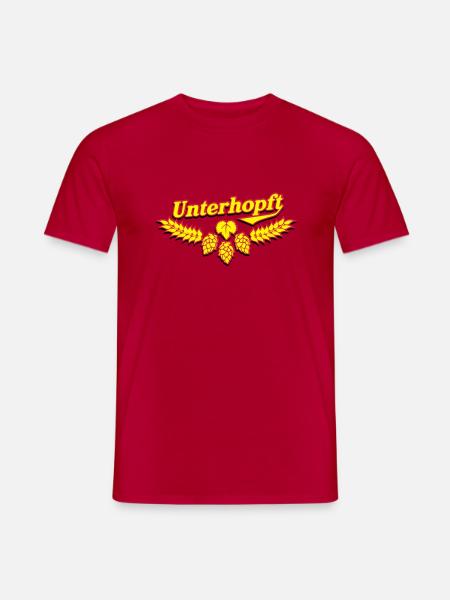 Unterhopft - T-shirt homme - rouge