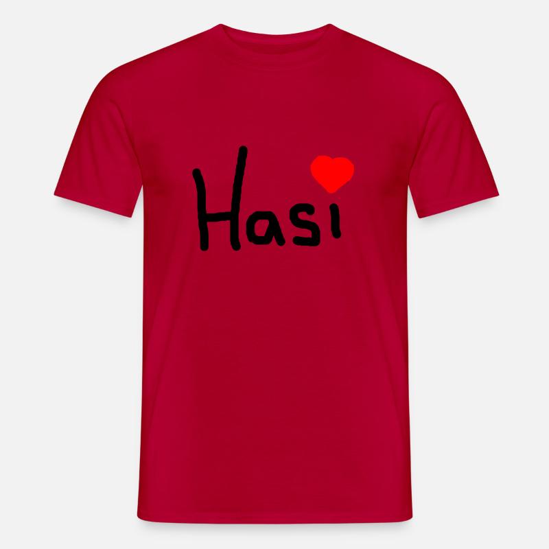 Hasi - Männer T-Shirt - Rot