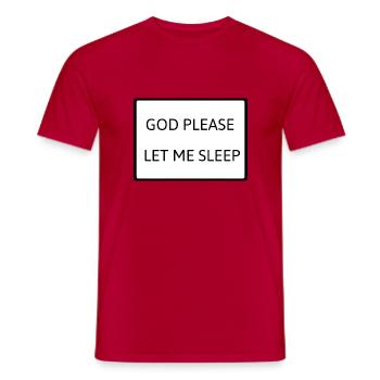 Laissez-moi dormir - T-shirt homme - rouge - Devant - AI Model Male 178 dark (178cm)