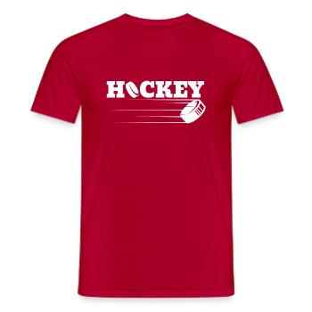 Eishockeyspieler Eishockey Hockeyfan Eishockeyteam - Männer T-Shirt - Rot - Vorne - AI Model Male 178 dark (178cm)