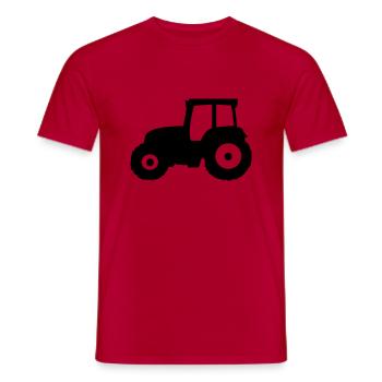 traktor - T-shirt homme - rouge - Devant - AI Model Male 178 dark (178cm)