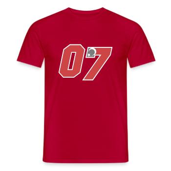 Antalya - Men's T-Shirt - red - Front - AI Model Male 178 dark (178cm)