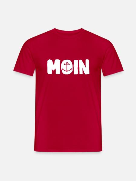moin Anker Küsten Liebe - Männer T-Shirt - Rot