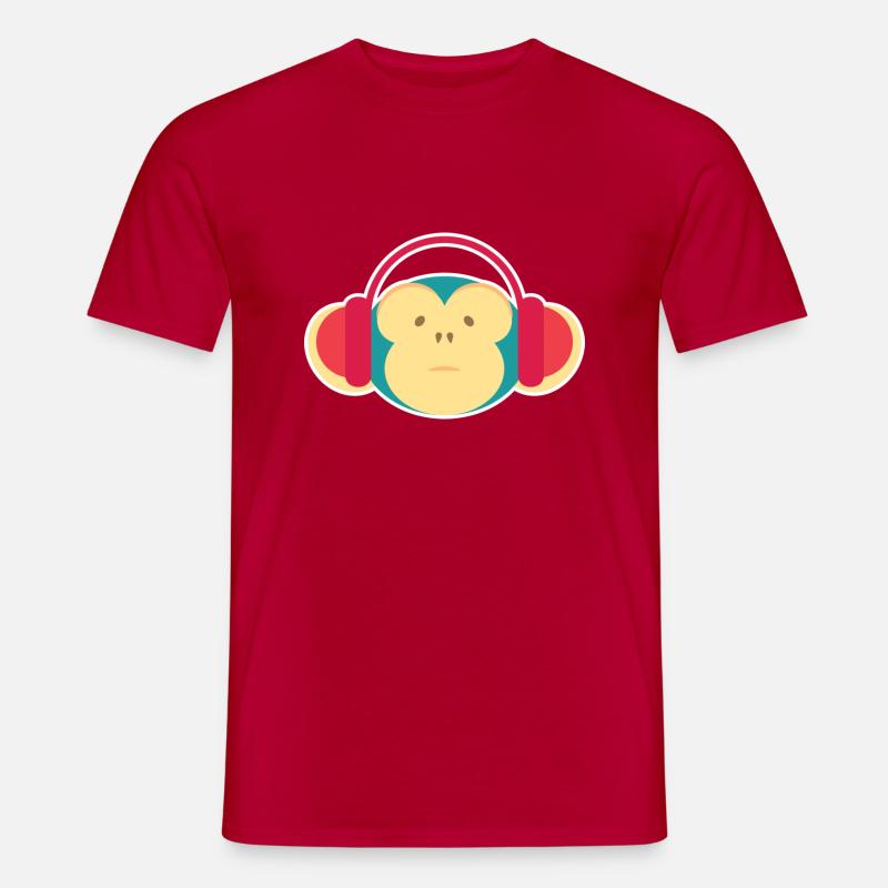 Funky Monkey - Männer T-Shirt - Rot