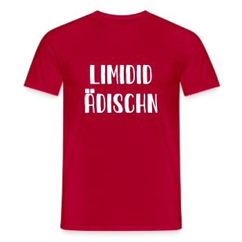 Limited Edition - sächsisch - Limidid Ädischn - Männer T-Shirt - Rot - Vorne - AI Model Male 178 dark (178cm)