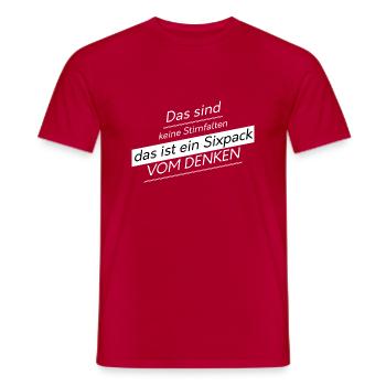 dictons drôles dictons drôles - T-shirt homme - rouge - Devant - AI Model Male 178 dark (178cm)