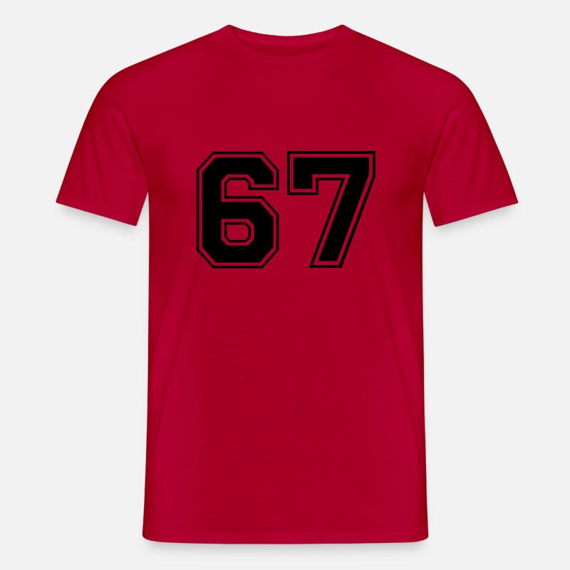 67 - T-shirt herr - röd