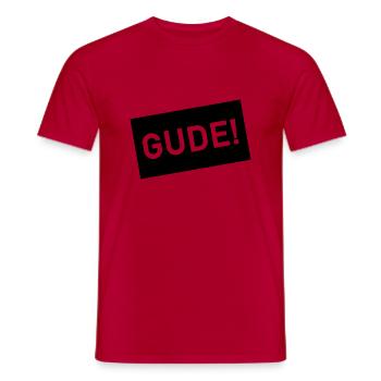 Gude Frankfurt! - Männer T-Shirt - Rot - Vorne - AI Model Male 178 dark (178cm)
