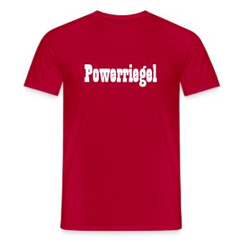 Powerriegel - Männer T-Shirt - Rot - Vorne - AI Model Male 178 dark (178cm)