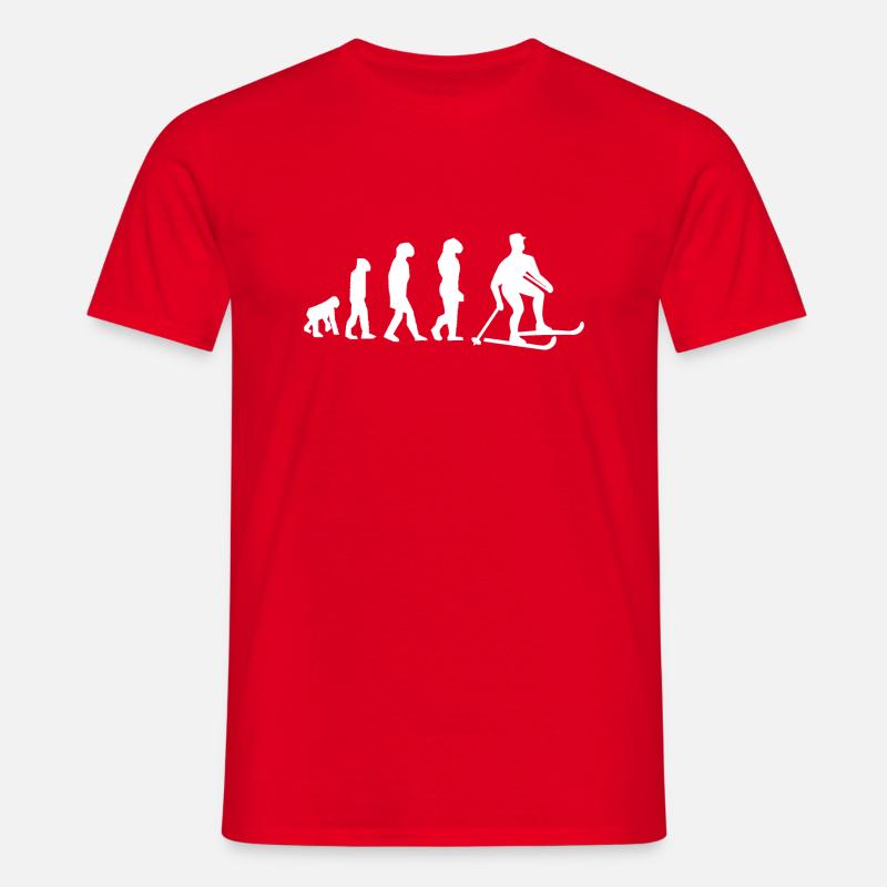 ski evolution - Men's T-Shirt - red