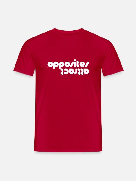 Opposites Attract - Men's T-Shirt - red