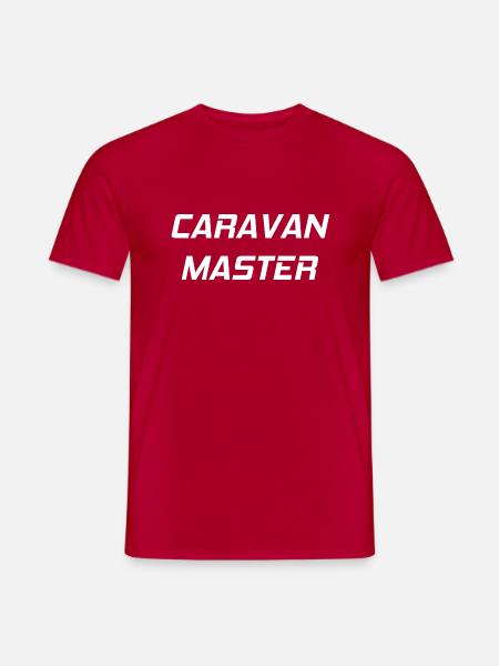 Caravan Master - Simple design for caravan lovers - Men's T-Shirt - red
