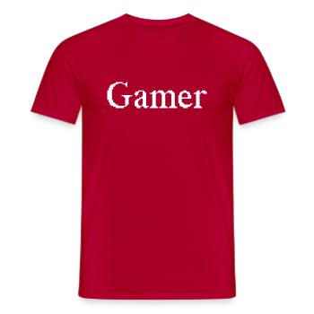 Das Gamer Shirt für alle Gamer! Game on! - Männer T-Shirt - Rot - Vorne - AI Model Male 178 dark (178cm)