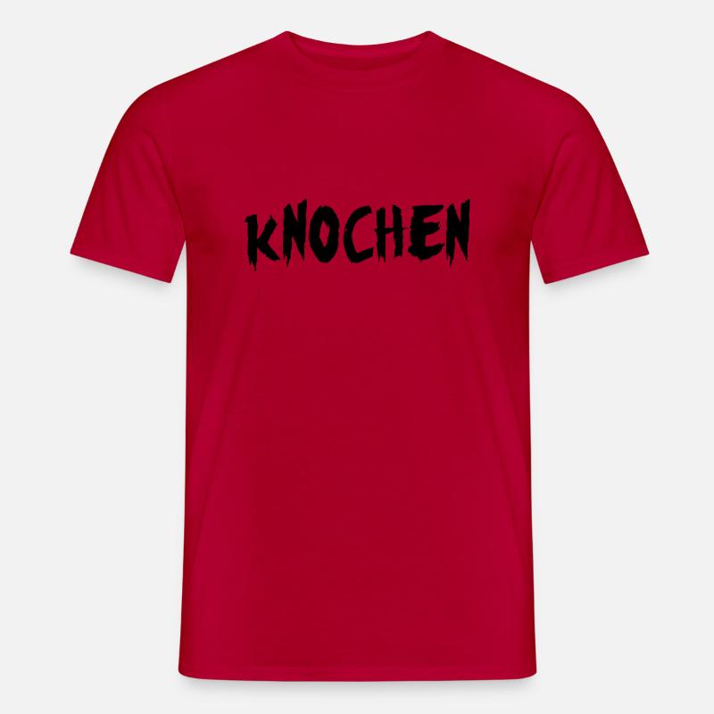 Knochen - Männer T-Shirt - Rot