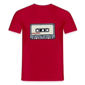 Cassette Retro Idée cadeau - T-shirt homme - rouge - Devant - AI Model Male 178 dark (178cm)