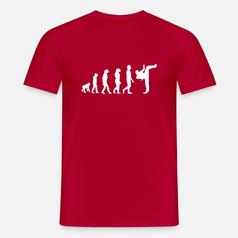 Evolution der Kampfkünste - Männer T-Shirt - Rot