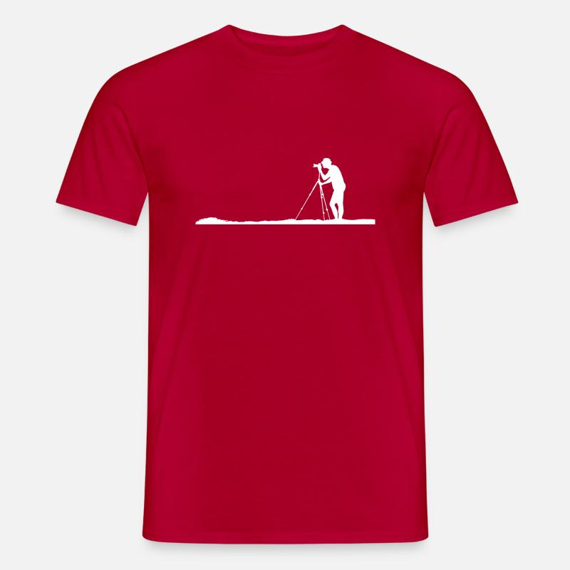 Fotografie - Männer T-Shirt - Rot
