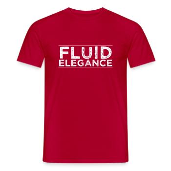 precision in water embodying grace gift idea happy - Men's T-Shirt - red - Front - AI Model Male 178 dark (178cm)