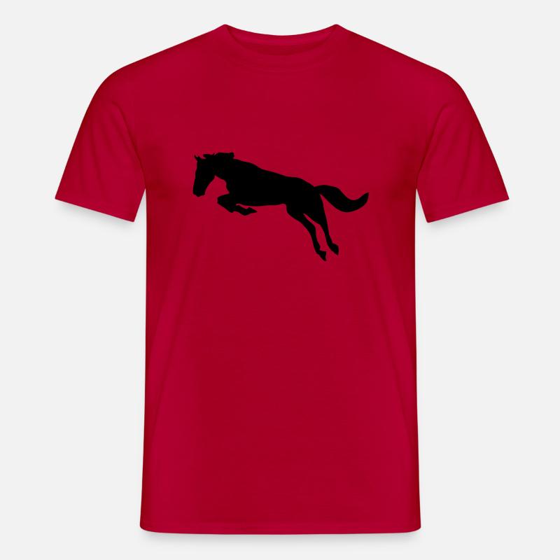 Pferd, Horse - Männer T-Shirt - Rot