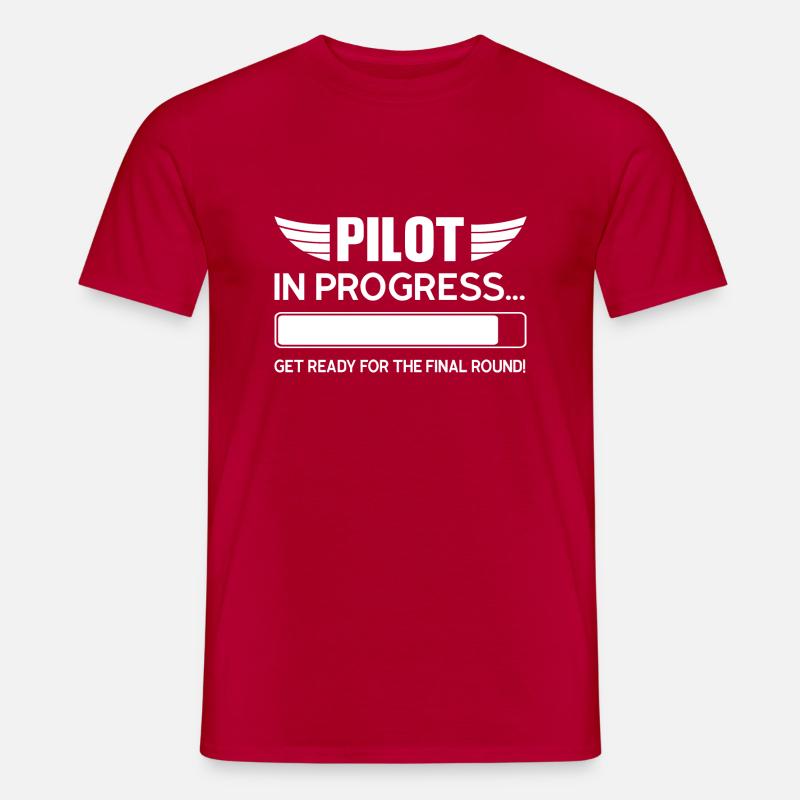 Pilot Pilot Flugzeug Geschenk - Männer T-Shirt - Rot