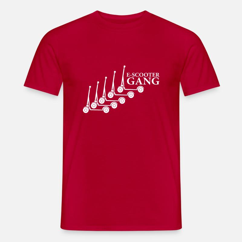 E-Scooter E-Roller Scooter - T-shirt homme - rouge
