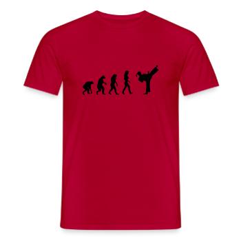 fight evolution frauen - Männer T-Shirt - Rot - Vorne - AI Model Male 178 dark (178cm)