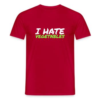 fleischfresser - Männer T-Shirt - Rot - Vorne - AI Model Male 178 dark (178cm)