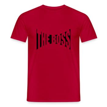 The Boss Design - Men's T-Shirt - red - Front - AI Model Male 178 dark (178cm)